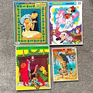 Lot of vintage frame tray puzzles
